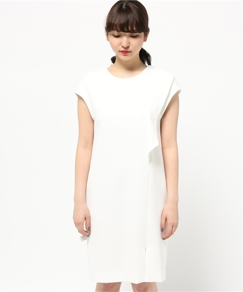 1％（イチ パーセント）の「【1％】ロンナイズ2WAYワンピース（ワンピース・レディース・オフホワイト/サックスブルー・2）」の11枚目の写真