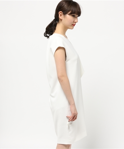 1％（イチ パーセント）の「【1％】ロンナイズ2WAYワンピース（ワンピース・レディース・オフホワイト/サックスブルー・2）」の12枚目の写真