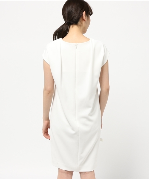 1％（イチ パーセント）の「【1％】ロンナイズ2WAYワンピース（ワンピース・レディース・オフホワイト/サックスブルー・2）」の5枚目の写真