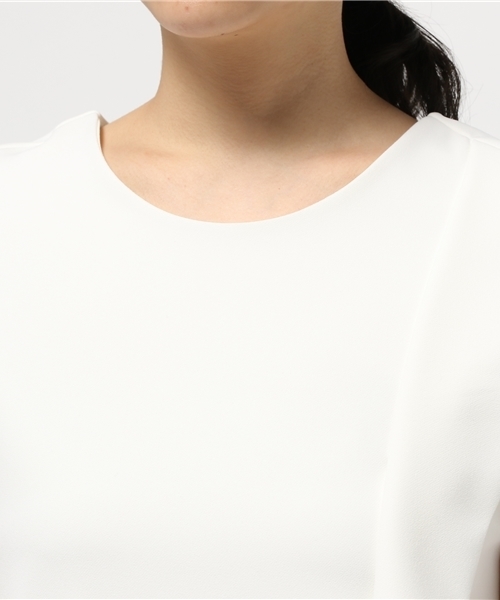 1％（イチ パーセント）の「【1％】ロンナイズ2WAYワンピース（ワンピース・レディース・オフホワイト/サックスブルー・2）」の7枚目の写真