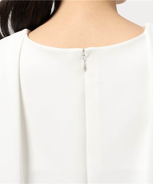 1％（イチ パーセント）の「【1％】ロンナイズ2WAYワンピース（ワンピース・レディース・オフホワイト/サックスブルー・2）」の8枚目の写真