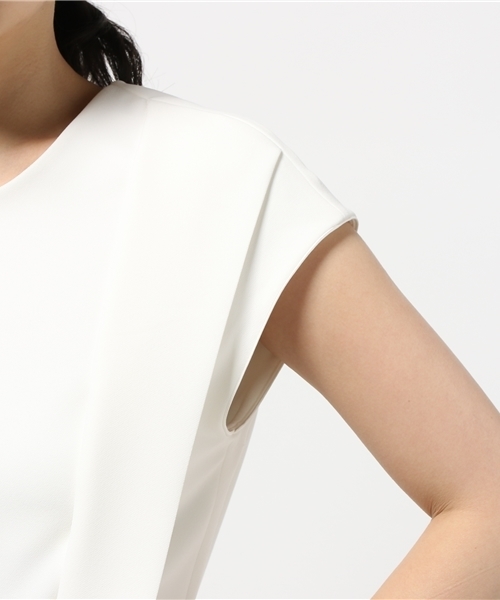 1％（イチ パーセント）の「【1％】ロンナイズ2WAYワンピース（ワンピース・レディース・オフホワイト/サックスブルー・2）」の9枚目の写真