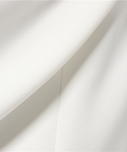 1％（イチ パーセント）の「【1％】ロンナイズ2WAYワンピース（ワンピース・レディース・オフホワイト/サックスブルー・2）」の3枚目の写真