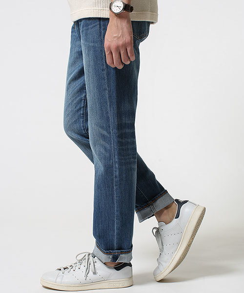 NANO universe（ナノユニバース）の「vintage denimストレート（デニムパンツ・メンズ・ブルー/インディゴブルー/ネイビー・SMALL/LARGE/X-LARGE/MEDIUM）」の12枚目の写真