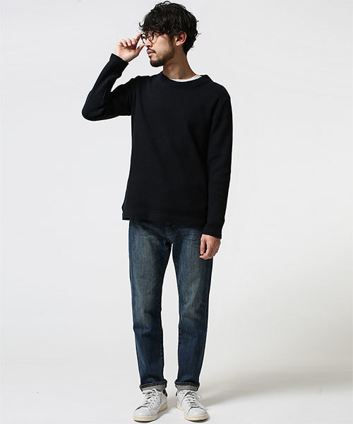 NANO universe（ナノユニバース）の「vintage denimストレート（デニムパンツ・メンズ・ブルー/インディゴブルー/ネイビー・SMALL/LARGE/X-LARGE/MEDIUM）」の4枚目の写真