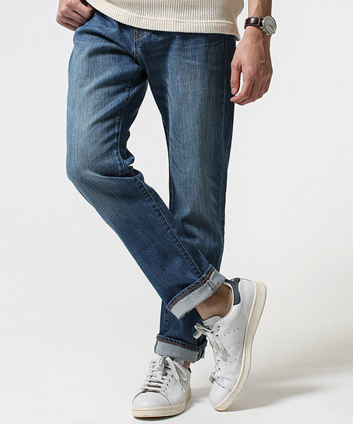 NANO universe（ナノユニバース）の「vintage denimストレート（デニムパンツ・メンズ・ブルー/インディゴブルー/ネイビー・SMALL/LARGE/X-LARGE/MEDIUM）」の15枚目の写真