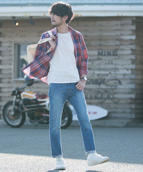 NANO universe（ナノユニバース）の「vintage denimストレート（デニムパンツ・メンズ・ブルー/インディゴブルー/ネイビー・SMALL/LARGE/X-LARGE/MEDIUM）」の18枚目の写真