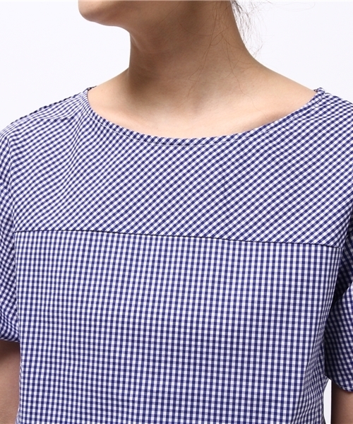 POU DOU DOU（プードゥドゥ）の「袖口リボンブラウス（シャツ/ブラウス・レディース・オフホワイト/ブラック系その他/ブルー・3）」の7枚目の写真