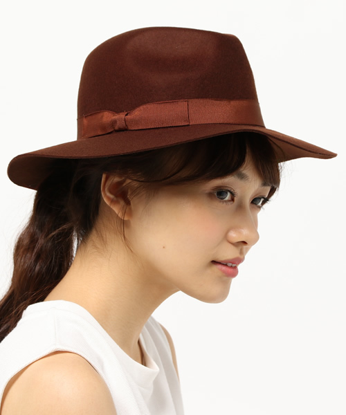 HELIOPOLE（エリオポール）の「ID HATS ウール中折れハット（ハット・レディース・ブラック/ネイビー/グレー/ブラウン/アイボリー・57）」の5枚目の写真