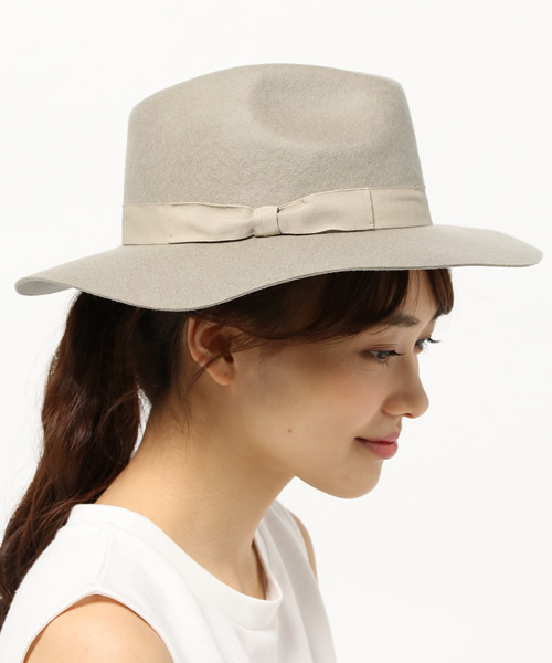 HELIOPOLE（エリオポール）の「ID HATS ウール中折れハット（ハット・レディース・ブラック/ネイビー/グレー/ブラウン/アイボリー・57）」の2枚目の写真