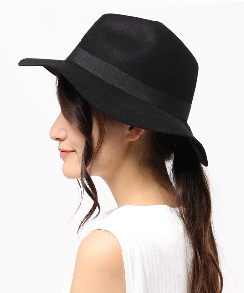 HELIOPOLE（エリオポール）の「ID HATS ウール中折れハット（ハット・レディース・ブラック/ネイビー/グレー/ブラウン/アイボリー・57）」の8枚目の写真