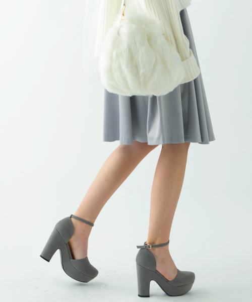 MICOAMERI（ミコアメリ）の「ポンポン付パンプス（パンプス・レディース・グレー/ピンク・L/M）」の8枚目の写真