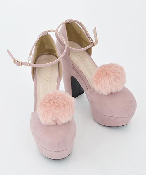 MICOAMERI（ミコアメリ）の「ポンポン付パンプス（パンプス・レディース・グレー/ピンク・L/M）」の10枚目の写真