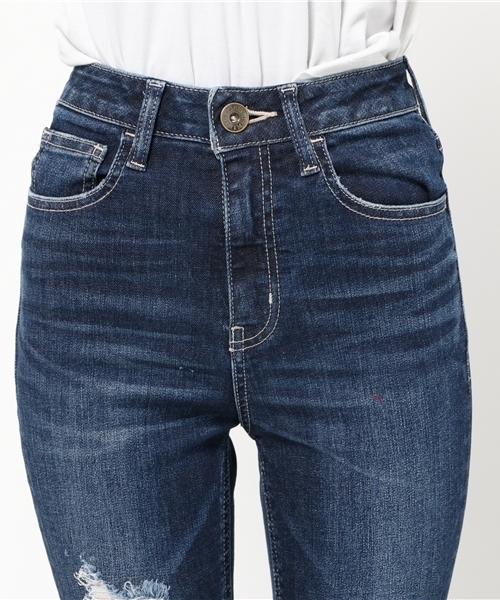 rienda（リエンダ）の「メニークラッシュJ/W DENINMパギンス（デニムパンツ・レディース・ブルー・26inch/25inch/24inch）」の9枚目の写真