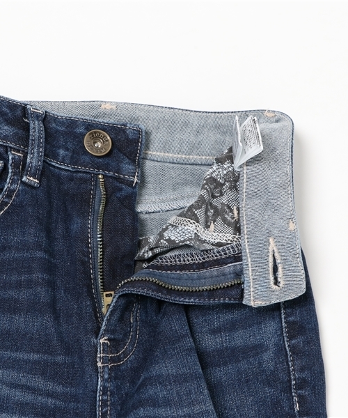 rienda（リエンダ）の「メニークラッシュJ/W DENINMパギンス（デニムパンツ・レディース・ブルー・26inch/25inch/24inch）」の3枚目の写真