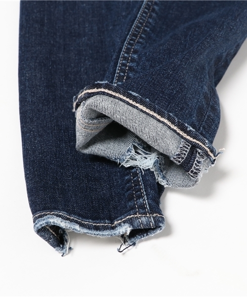 rienda（リエンダ）の「メニークラッシュJ/W DENINMパギンス（デニムパンツ・レディース・ブルー・26inch/25inch/24inch）」の4枚目の写真