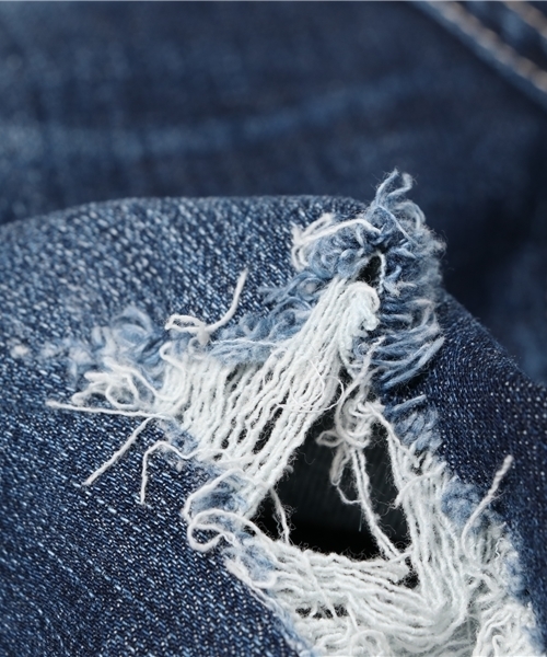 rienda（リエンダ）の「メニークラッシュJ/W DENINMパギンス（デニムパンツ・レディース・ブルー・26inch/25inch/24inch）」の5枚目の写真