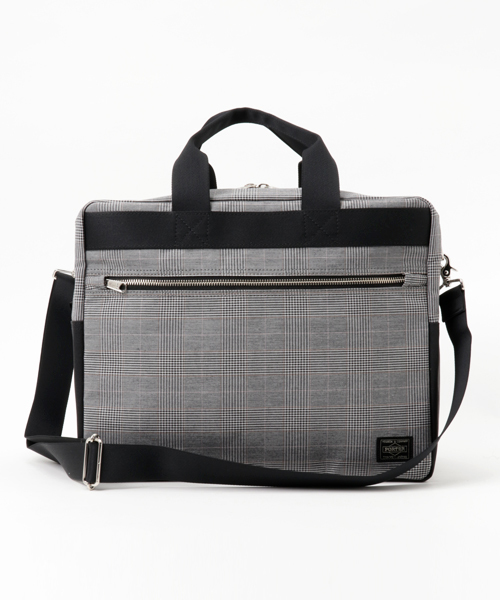 HEAD PORTER(ヘッドポーター)の「SAVILLE/WEEKEND BAG(ショルダーバッグ・メンズ・ネイビー/グレー・ONE SIZE)」の1枚目の写真