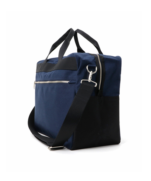 HEAD PORTER(ヘッドポーター)の「SAVILLE/WEEKEND BAG(ショルダーバッグ・メンズ・ネイビー/グレー・ONE SIZE)」の3枚目の写真