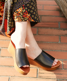AMERICAN RAG CIE | AMERICAN RAG CIE　ウッドウェッジソールサンダル【WEB限定】(サンダル)
