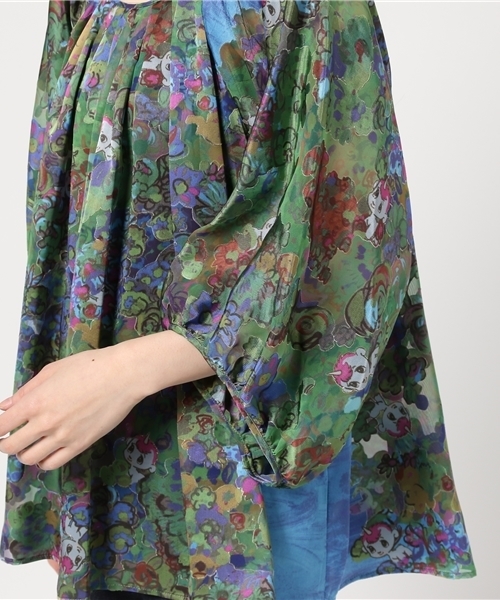 TSUMORI CHISATO ツモリチサト シルク 花柄 ブラウス ドルマン TSUMORI CHISATO ツモリチサト シルク 花柄 ブラウス ドルマン