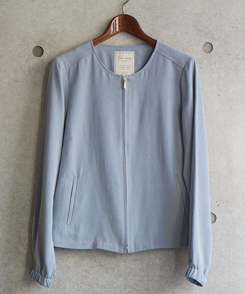 laboratory work(ラボラトリーワーク)の「テンセルツイルブルゾン(ブルゾン・レディース・ベージュ/サックスブルー/カーキ・MEDIUM)」の9枚目の写真