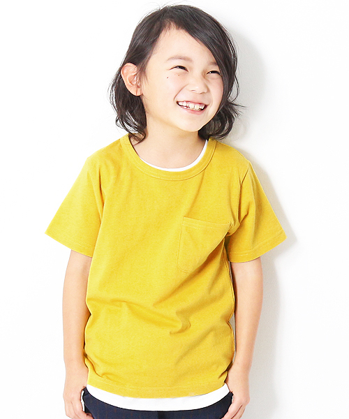 devirock（デビロック）の「パックT★クルーネック無地半袖Tシャツ（Tシャツ/カットソー・キッズ・グリーン系その他/ホワイト/ブラック/カーキ/ピンク系その他/チャコール/ネイビー/杢グレー/ブルー/イエロー系その他/レッド系その他2/レッド系その他・110cm/140cm/100cm/130cm/120cm/160cm/150cm）」の10枚目の写真