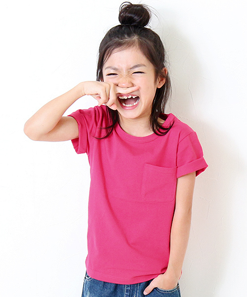 devirock（デビロック）の「パックT★クルーネック無地半袖Tシャツ（Tシャツ/カットソー・キッズ・グリーン系その他/ホワイト/ブラック/カーキ/ピンク系その他/チャコール/ネイビー/杢グレー/ブルー/イエロー系その他/レッド系その他2/レッド系その他・110cm/140cm/100cm/130cm/120cm/160cm/150cm）」の11枚目の写真