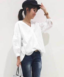 LIPSTAR | タイプライター袖ボリュームブラウス(シャツ/ブラウス)