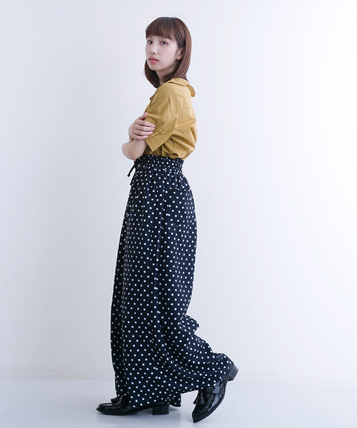 MERLOT（メルロー）の「ドット柄ガウチョパンツ1115（その他