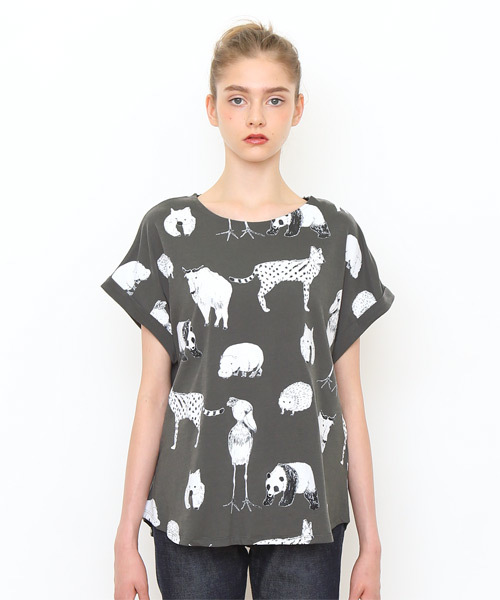 Graniph デザイン ティーシャツ ストア グラニフ の ロールアップtシャツb ズーロジカルガーデンズ Tシャツ カットソー Wear Graniph デザイン ティーシャツ ストア グラニフ の ロールアップtシャツb ズーロジカルガーデンズ Tシャツ カットソー Wear