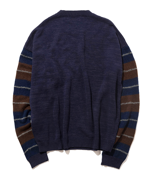glamb(グラム)の「Roddy knit(ニット/セーター・メンズ・ネイビー/ブラック・1/3/2/0/4)」の5枚目の写真