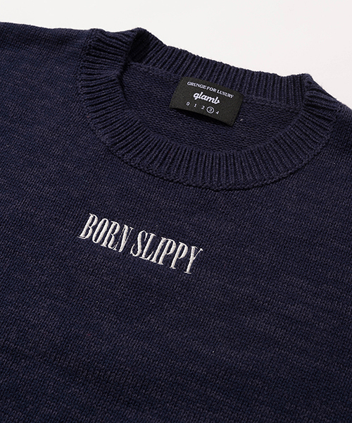glamb(グラム)の「Roddy knit(ニット/セーター・メンズ・ネイビー/ブラック・1/3/2/0/4)」の7枚目の写真