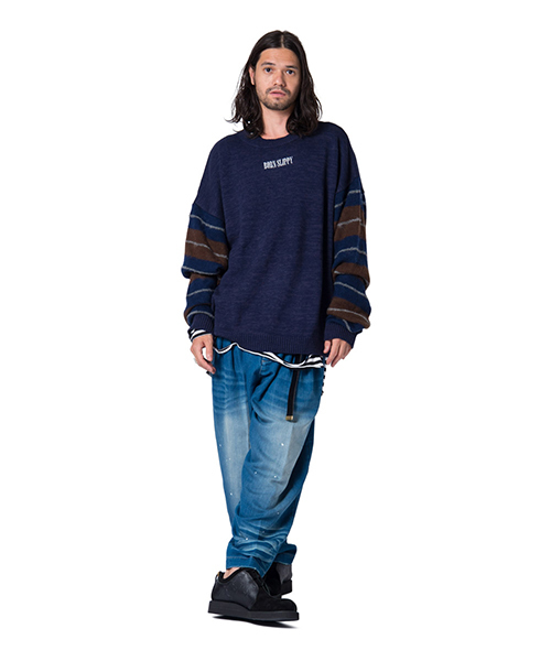 glamb(グラム)の「Roddy knit(ニット/セーター・メンズ・ネイビー/ブラック・1/3/2/0/4)」の11枚目の写真