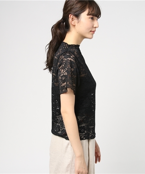 archives(アルシーヴ)の「レースメロープルオーバー(Tシャツ/カットソー・レディース・ピンク/オフホワイト/ブラック・MEDIUM)」の7枚目の写真