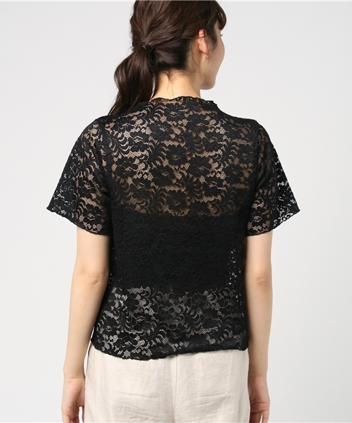 archives(アルシーヴ)の「レースメロープルオーバー(Tシャツ/カットソー・レディース・ピンク/オフホワイト/ブラック・MEDIUM)」の8枚目の写真