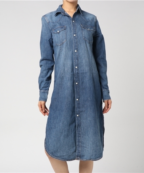 POLO RALPH LAUREN　ウエスタン　デニム　シャツドレス POLO RALPH LAUREN（ポロ ラルフ ローレン）の「デニム ウエスタン