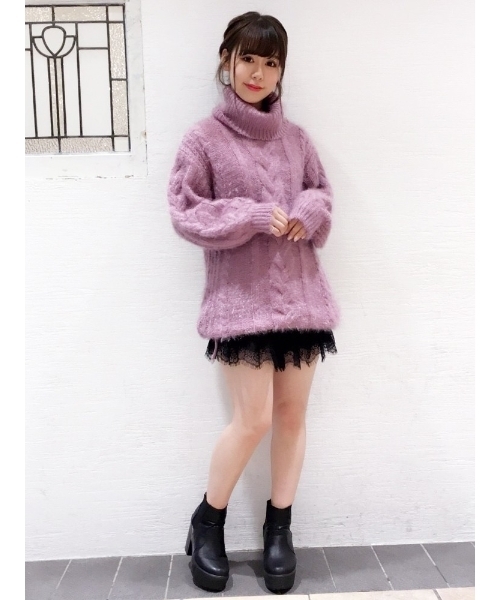 dazzlin（ダズリン）の「【ZOZO限定】シュガータートルニット