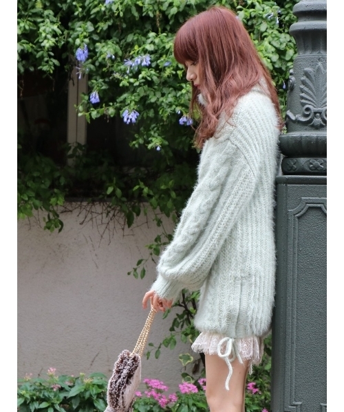 dazzlin - シュガータートルニットチュニック＆プリーツレースパンツセット dazzlin（ダズリン）の「【ZOZO限定】シュガータートルニット