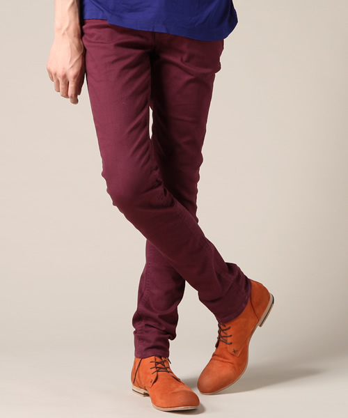 And A（アンドエー）の「Nude Leg Color Pants（その他パンツ・メンズ・ブラック/ロイヤルブルー/マスタード/ボルドー/オリーブ/ブルー/ワイン・28inch/30inch/32inch）」の6枚目の写真