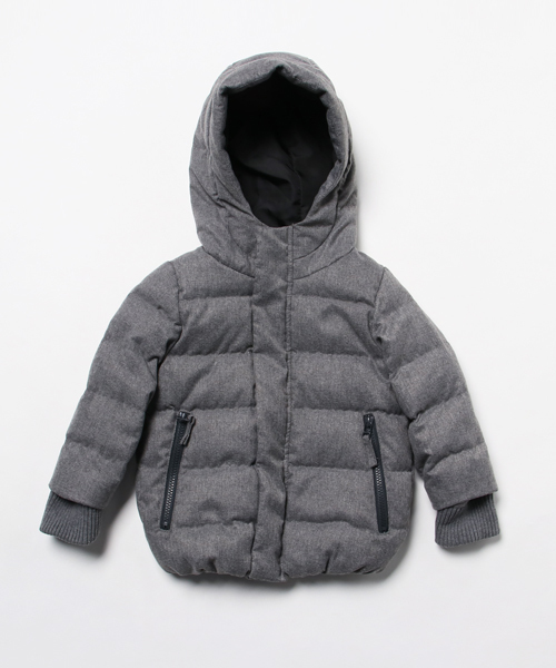 GLOBAL WORK（グローバルワーク）の「【キッズ】フードダウンジャケット/763404（ダウンジャケット/コート・キッズ・グレー/レッド/ネイビー・LARGE/MEDIUM/SMALL/X-LARGE/XX-LARGE）」の4枚目の写真