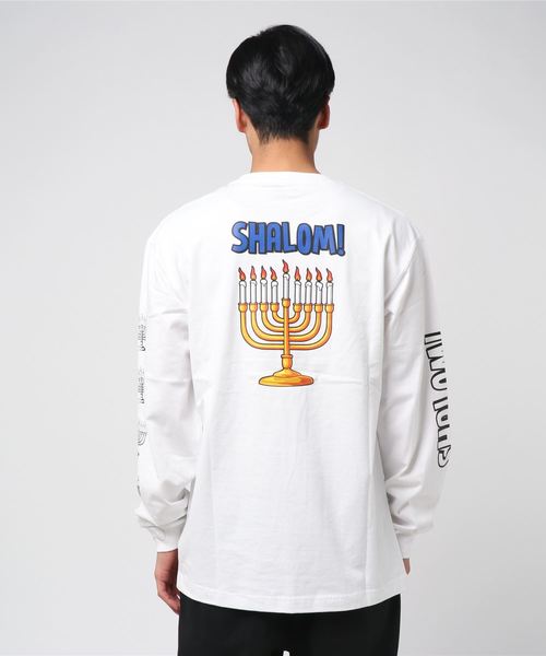 XLARGE(エクストララージ)の「L/S TEE SHALOM(Tシャツ/カットソー・メンズ・ホワイト/ライトグリーン/ネイビー・LARGE/MEDIUM/SMALL/X-LARGE)」の6枚目の写真