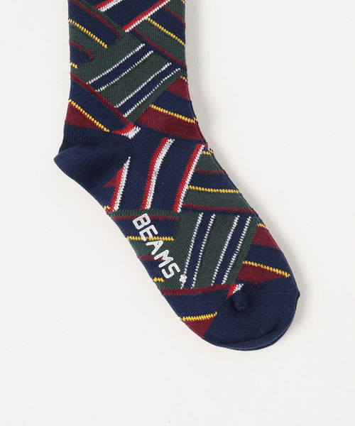 BEAMS PLUS（ビームスプラス）の「BEAMS PLUS / レジメンタルストライプ柄 ソックス（ソックス/靴下・メンズ・その他1/その他2・ONE SIZE）」の3枚目の写真