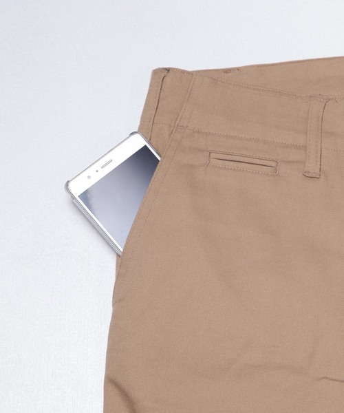 おしゃれスタ(オシャレスタ)の「ストレッチチノショートパンツ(IR) オーバーサイズ メンズ レディース(チノパンツ・メンズ・オフホワイト/ブラック/ベージュ/オリーブ/ブルー/ネイビー・L/M/S/XL)」の19枚目の写真