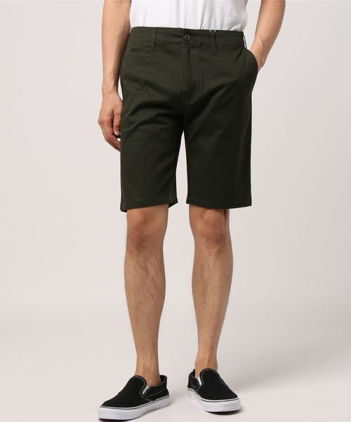 おしゃれスタ(オシャレスタ)の「ストレッチチノショートパンツ(IR) オーバーサイズ メンズ レディース(チノパンツ・メンズ・オフホワイト/ブラック/ベージュ/オリーブ/ブルー/ネイビー・L/M/S/XL)」の5枚目の写真