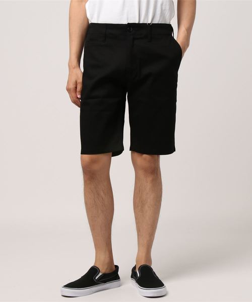 おしゃれスタ(オシャレスタ)の「ストレッチチノショートパンツ(IR) オーバーサイズ メンズ レディース(チノパンツ・メンズ・オフホワイト/ブラック/ベージュ/オリーブ/ブルー/ネイビー・L/M/S/XL)」の3枚目の写真