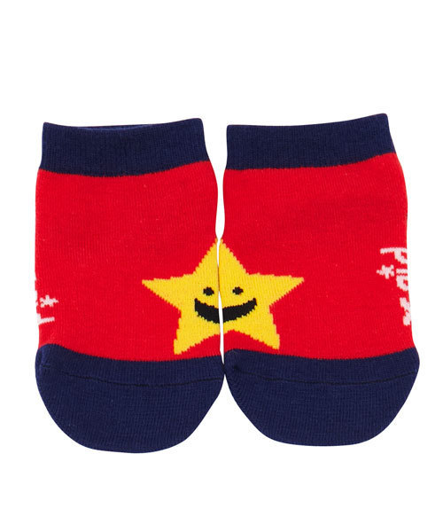 X-girl Stages(エックスガールステージス)の「“BIG KIRAKY” ANKLE SOCKS(ソックス/靴下・キッズ・ブラック/レッド/ピンク・SMALL/MEDIUM)」の3枚目の写真