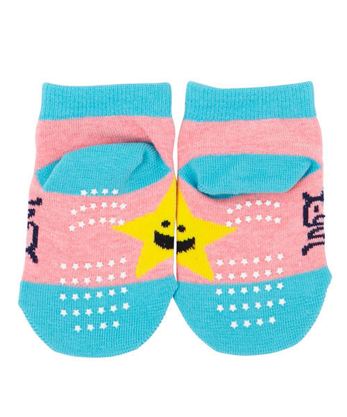 X-girl Stages(エックスガールステージス)の「“BIG KIRAKY” ANKLE SOCKS(ソックス/靴下・キッズ・ブラック/レッド/ピンク・SMALL/MEDIUM)」の5枚目の写真