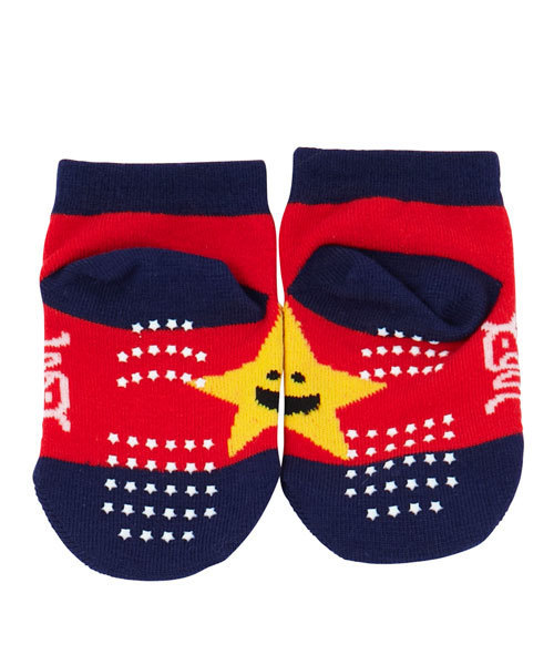 X-girl Stages(エックスガールステージス)の「“BIG KIRAKY” ANKLE SOCKS(ソックス/靴下・キッズ・ブラック/レッド/ピンク・SMALL/MEDIUM)」の6枚目の写真