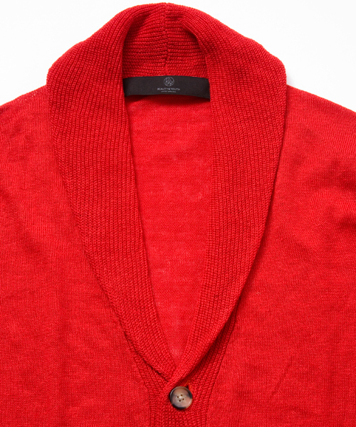 BEAUTY&YOUTH UNITED ARROWS（ビューティーアンドユースユナイテッドアローズ）の「by ∴ リネン ショールカーディガン 7SL（カーディガン/ボレロ・メンズ・ブラック/ナチュラル/ロイヤルブルー/レッド・SMALL/MEDIUM/LARGE/X-LARGE）」の15枚目の写真